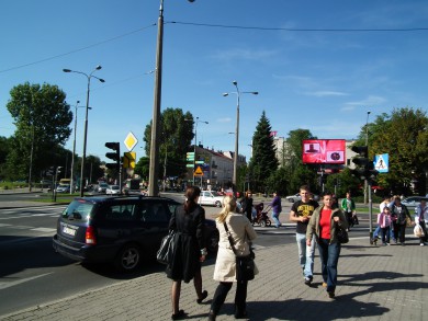 Telebim SKRZYŻOWANIE ULIC CHROBREGO I JAGIEŁŁY,GORZÓW WIELKOPOLSKI